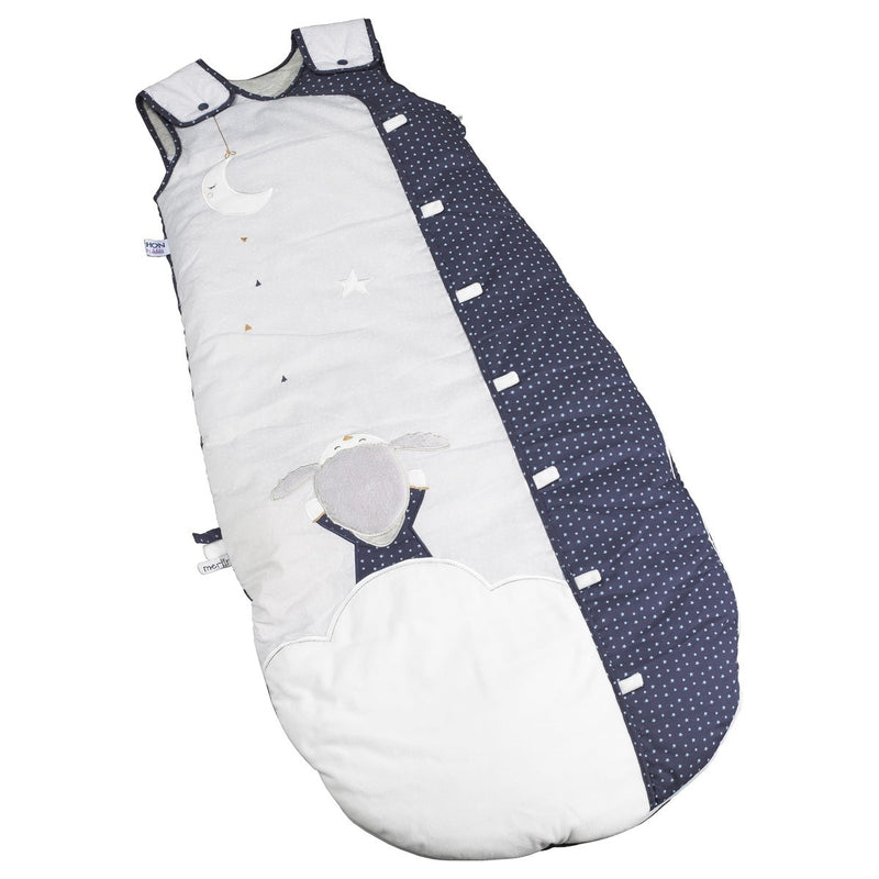 Gigoteuse En Coton Gris Perle Et Nuit - Gris