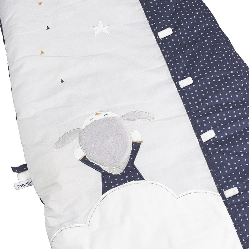 Gigoteuse En Coton Gris Perle Et Nuit - Gris