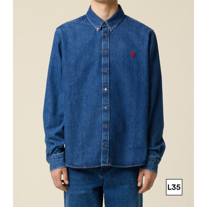 Ami Paris - Adc Shirt - Used Blue/480