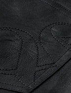 High Rise Faux Leather Short - Meteorite
