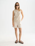 Short Embellished High Rise - Fog