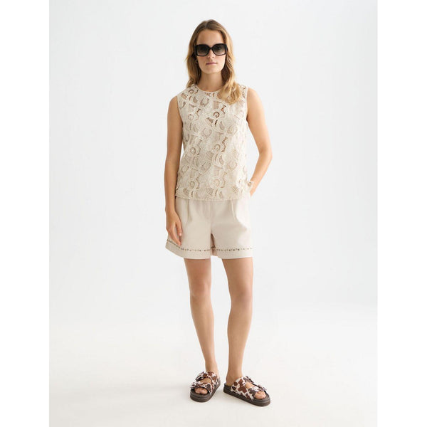 Short Embellished High Rise - Fog