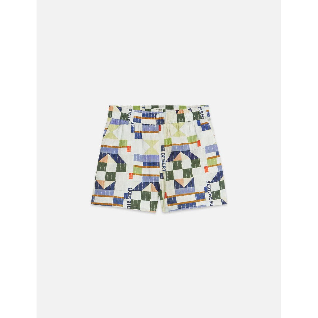 Short Printed And Stich-Embroidered - Patchwork Infinity