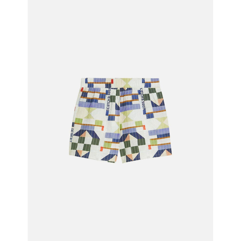 Short Printed And Stich-Embroidered - Patchwork Infinity