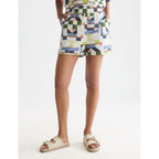 Short Printed And Stich-Embroidered - Patchwork Infinity