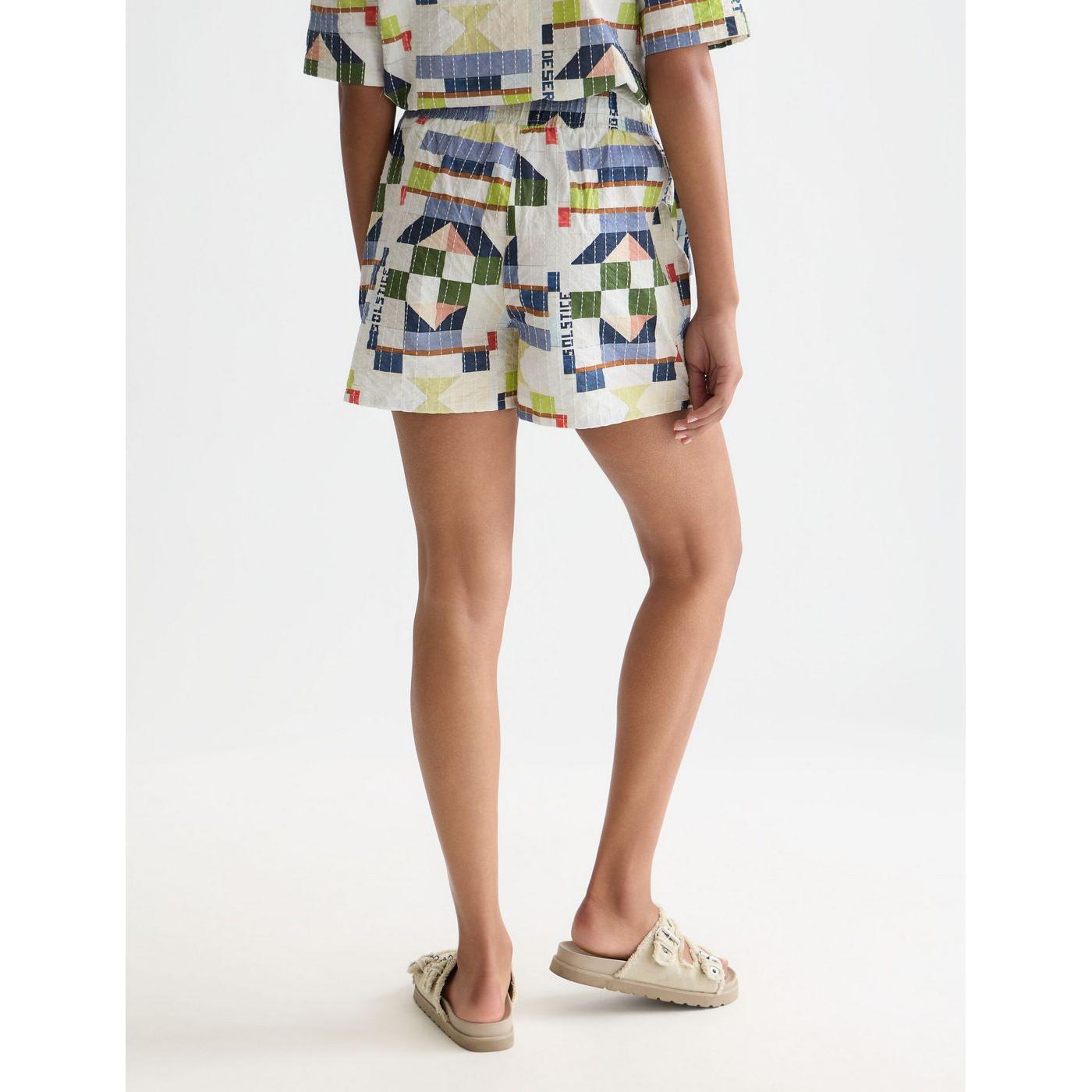 Short Printed And Stich-Embroidered - Patchwork Infinity