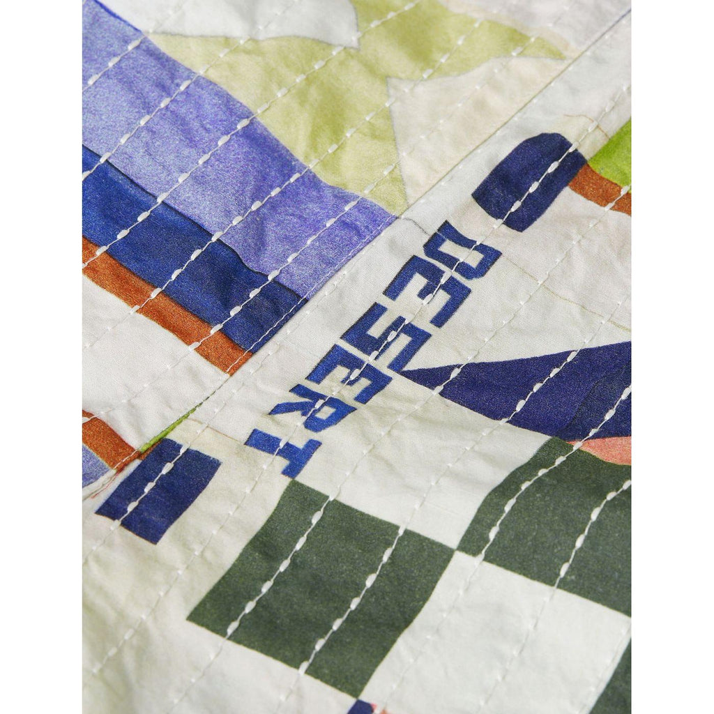 Short Printed And Stich-Embroidered - Patchwork Infinity
