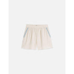 Short Embroidered Cotton Crepe - Fog