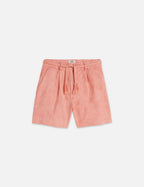 Jacquard Structured High Rise Shorts - Canyon Clay