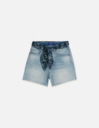Short The Ray Denim With Tie Detail - Stoplight