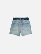 Short The Ray Denim With Tie Detail - Stoplight