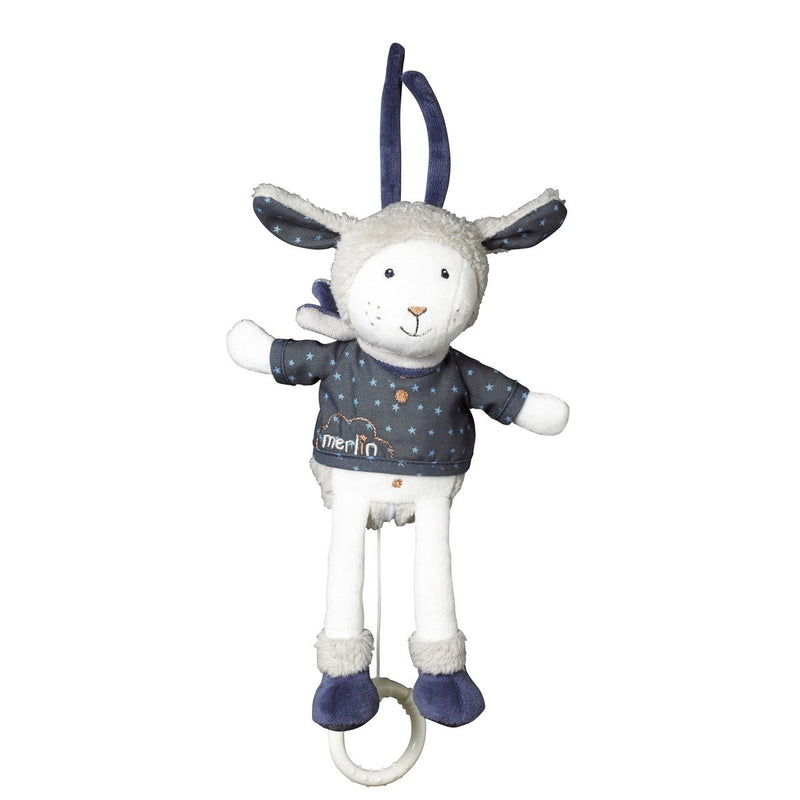 Peluche Mini Musical Mouton En Velours Blanc