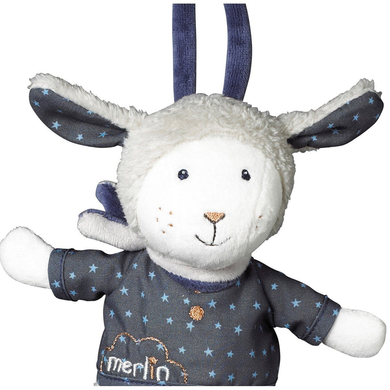 Peluche Mini Musical Mouton En Velours Blanc