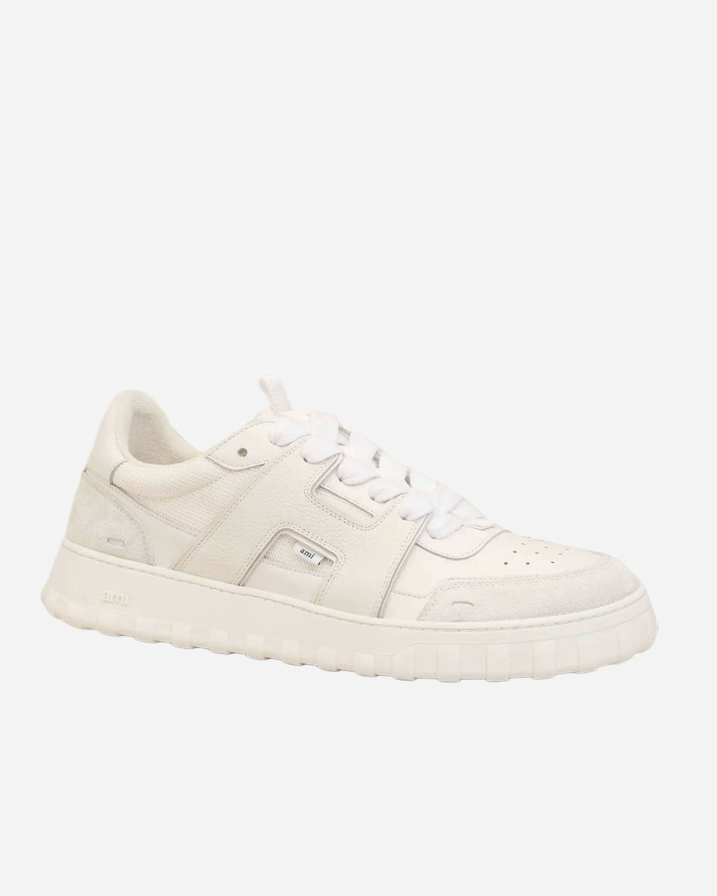 Ami Paris - A Walk White Low-Top Sneakers in Smooth Leather
