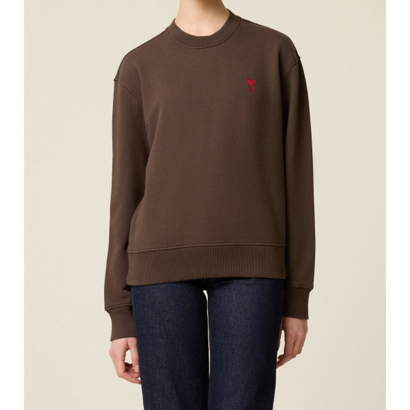 Ami Paris - Sweatshirt Ami De Co Sweatshirt - Dark Coffee/221