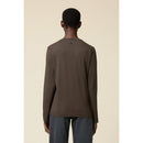 Ami Paris - Red Adc T-Shirt Long Sleeve - Dark Coffee/221