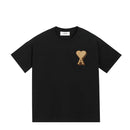 T-Shirt Patch Ami De Coeur – Ami Paris – Noir Beige