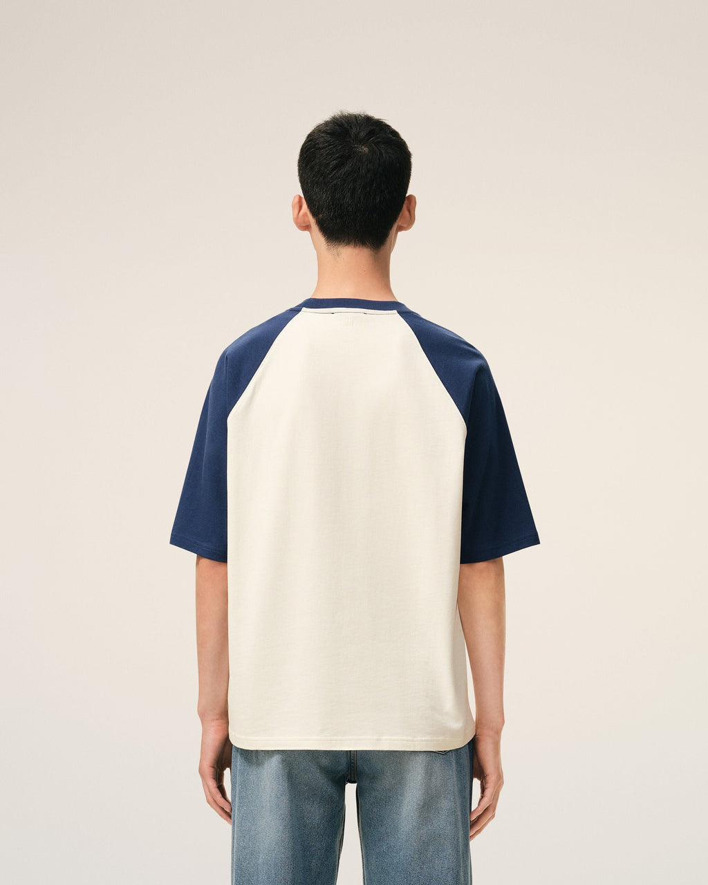 T-Shirt Ami de Cœur Crochet – Ami Paris – Blanc & Bleu
