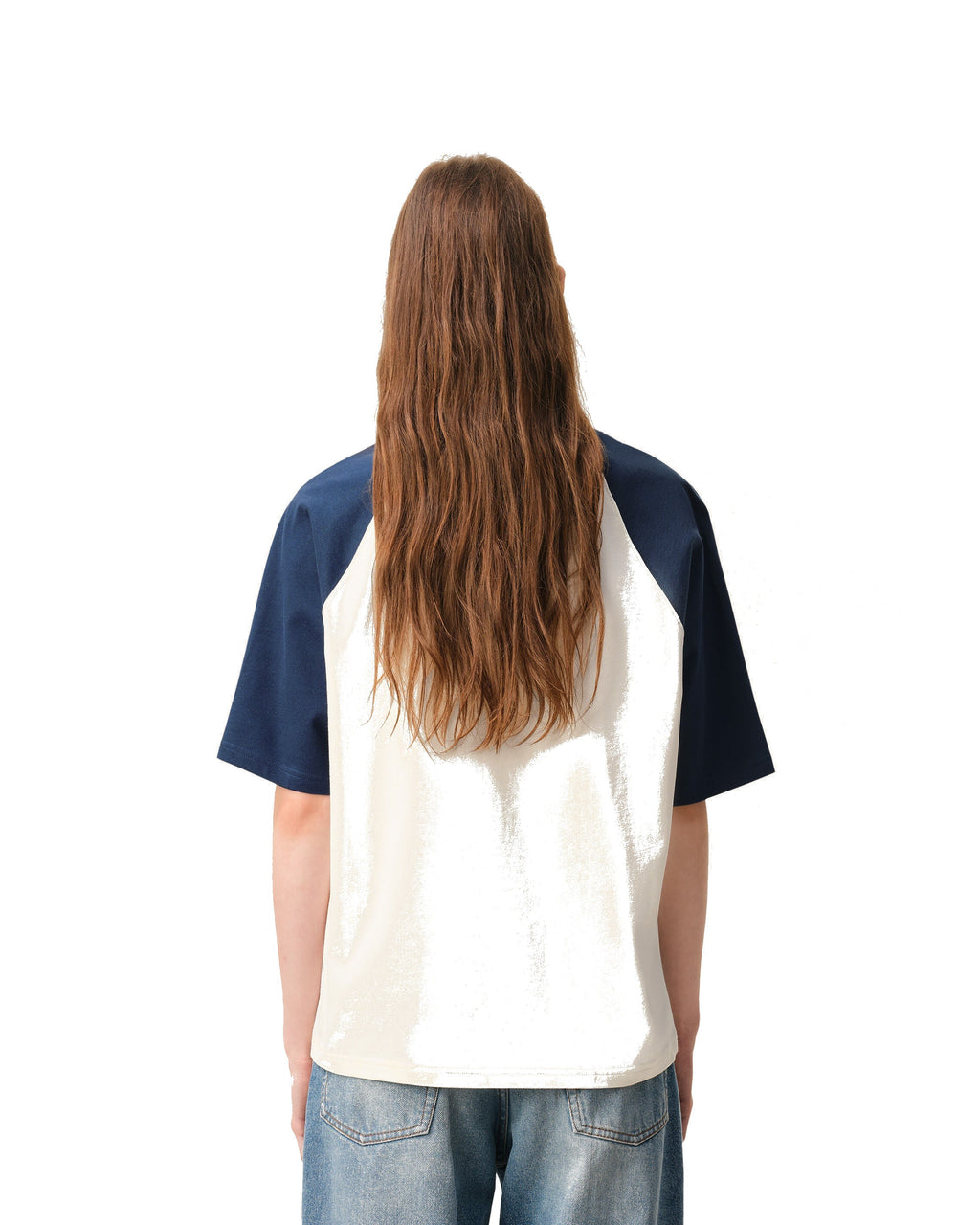 T-Shirt Ami de Cœur Crochet – Ami Paris – Blanc & Bleu