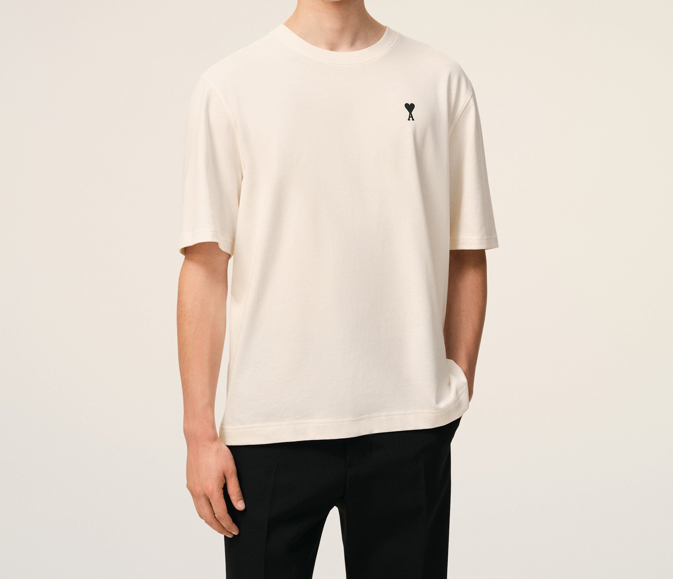 Ami Paris - Camiseta Place Des Victoires – Blanco