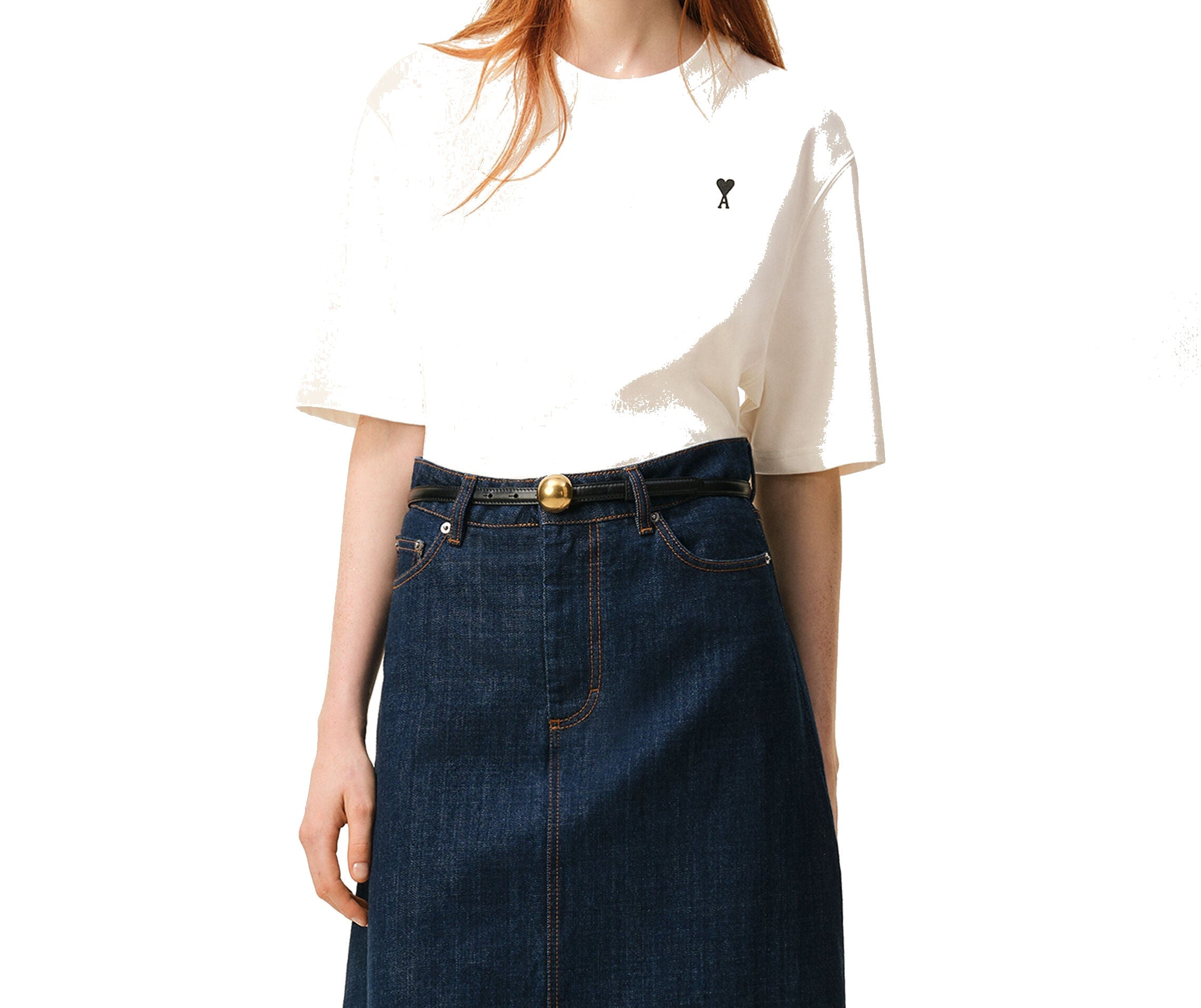 Ami Paris - Camiseta Place Des Victoires – Blanco