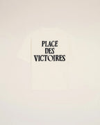 Ami Paris - T-Shirt Blanc Imprimé Place Des Victoires