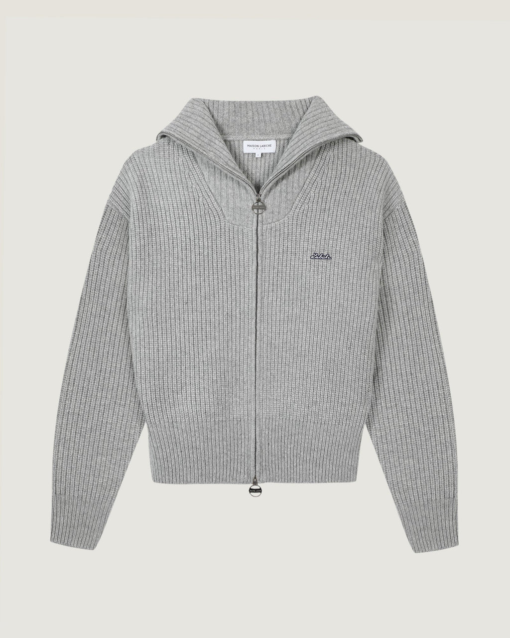 "Patch Labiche" Chauchat Wool Cardigan