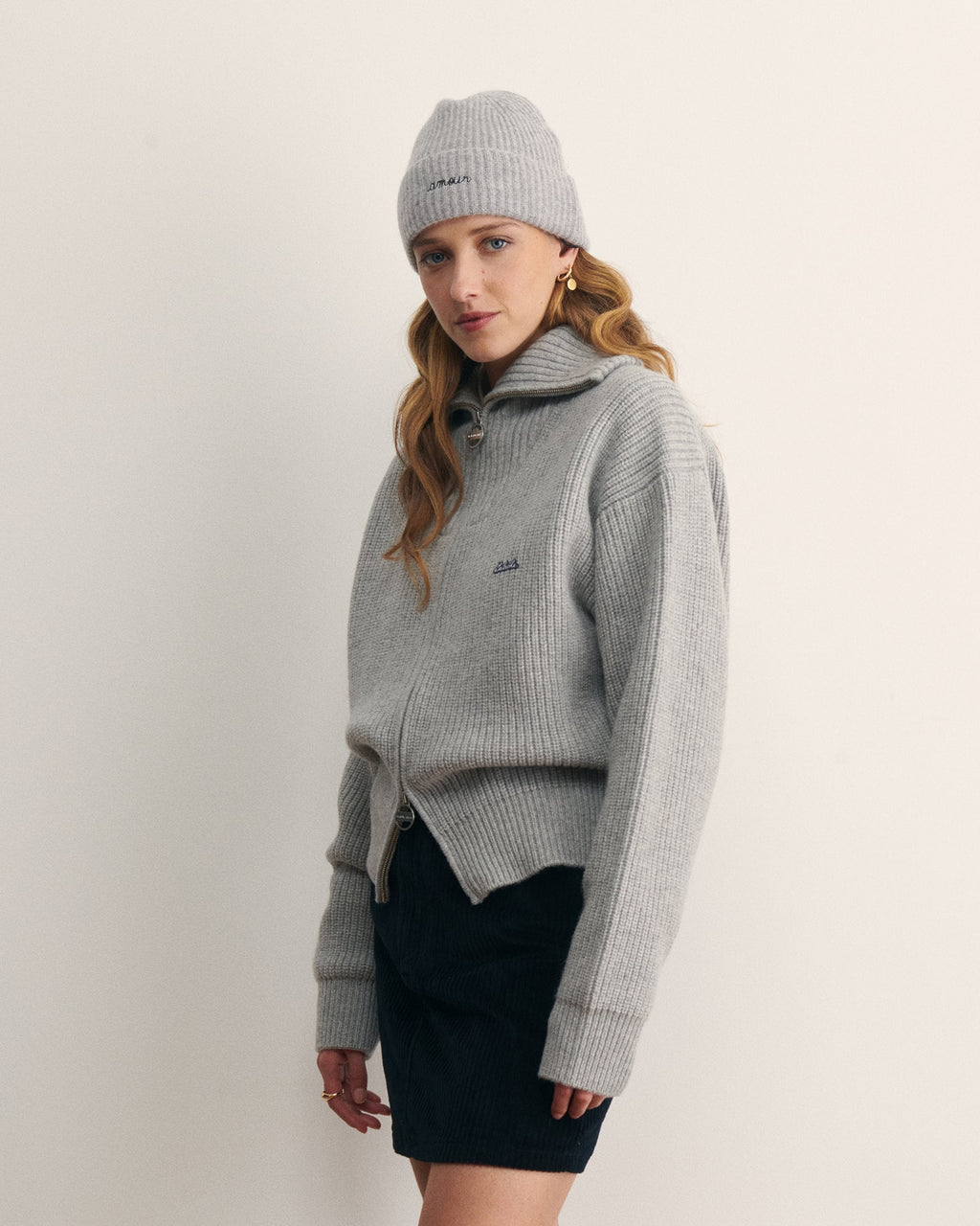 "Patch Labiche" Chauchat Wool Cardigan