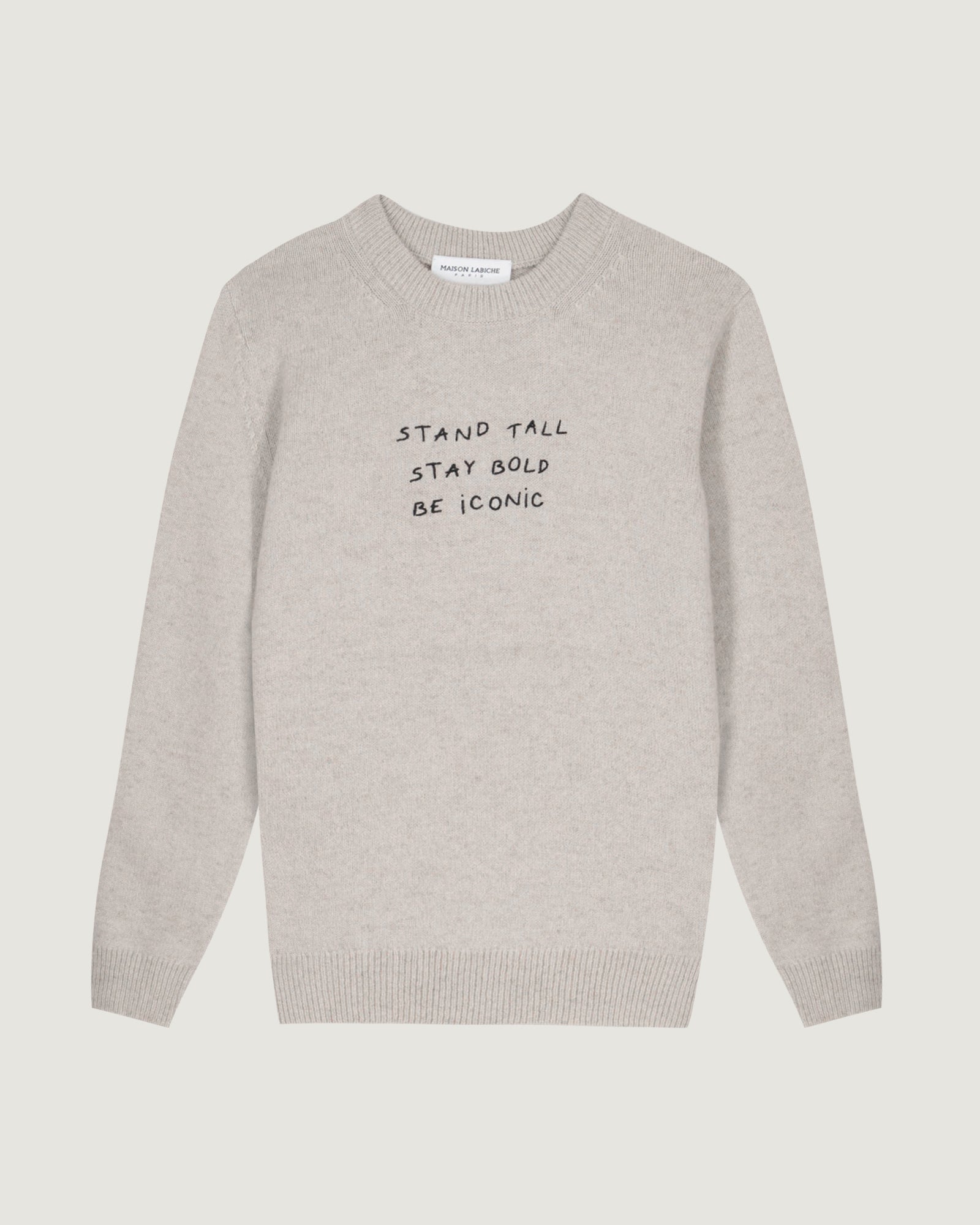 "Stand Tall Be Iconic" Choiseul Lambswool Sweater