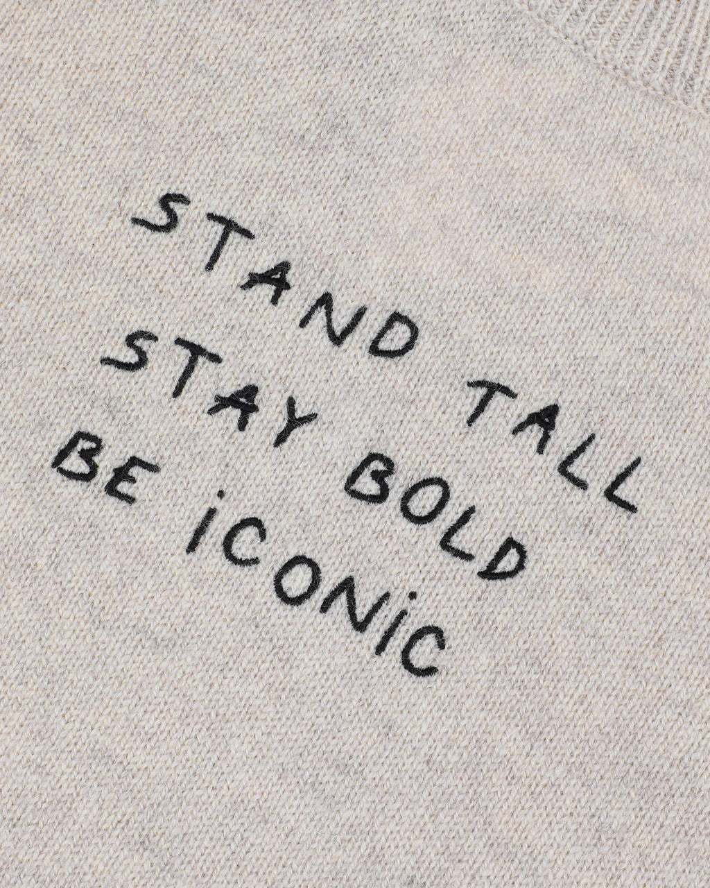 "Stand Tall Be Iconic" Choiseul Lambswool Sweater