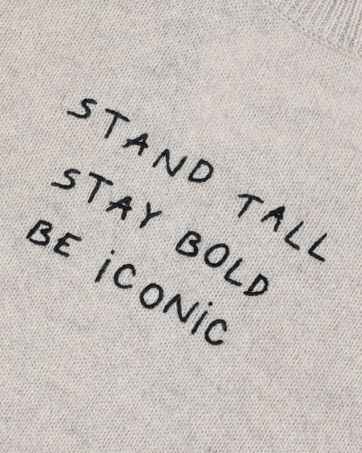 "Stand Tall Be Iconic" Choiseul Lambswool Sweater