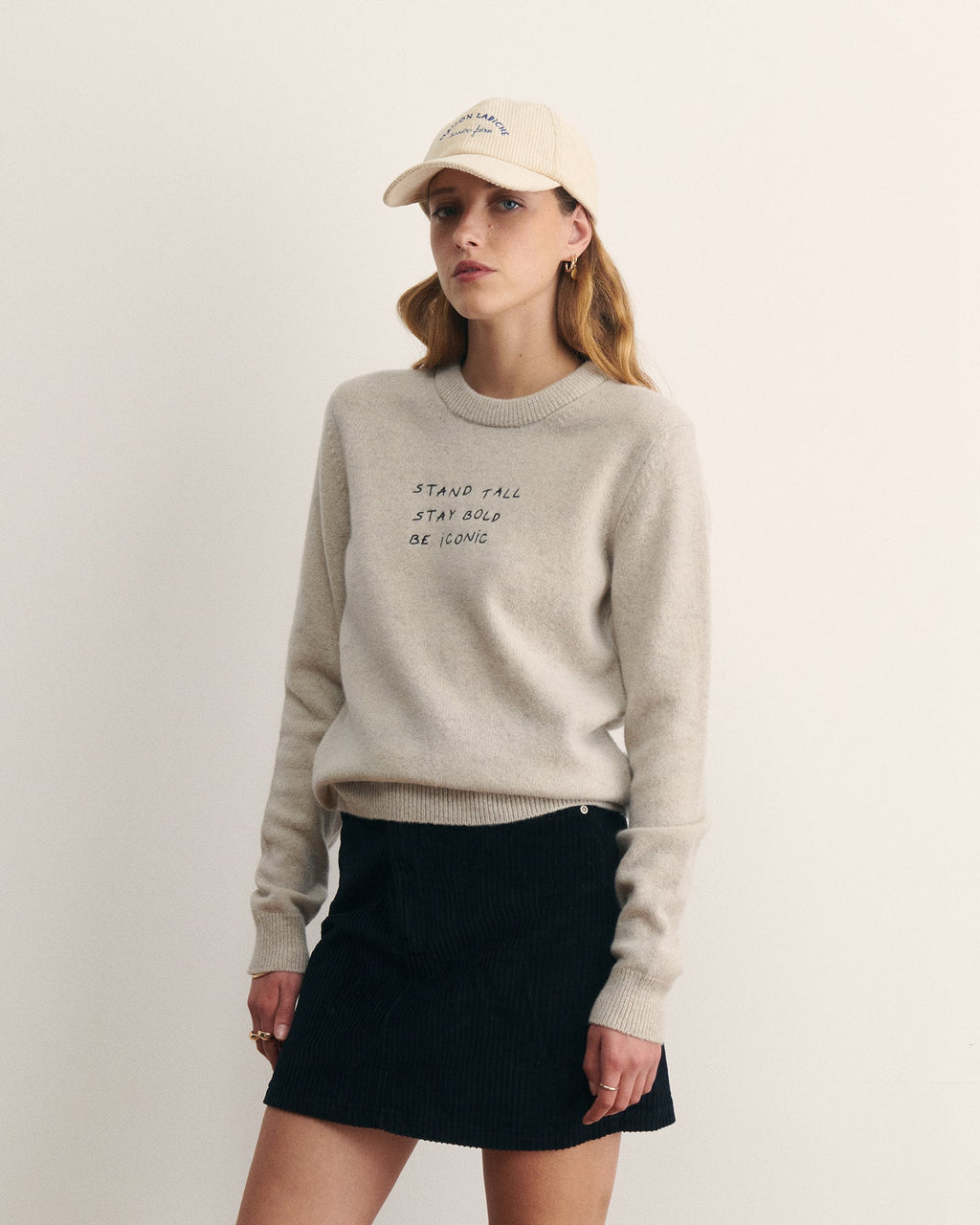 "Stand Tall Be Iconic" Choiseul Lambswool Sweater