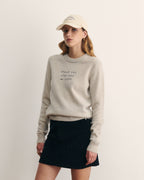 "Stand Tall Be Iconic" Choiseul Lambswool Sweater