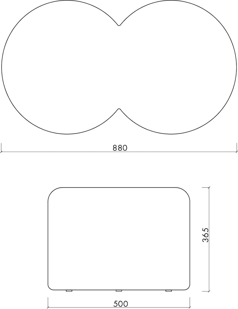 Pouf Umbo - Yellow Pear