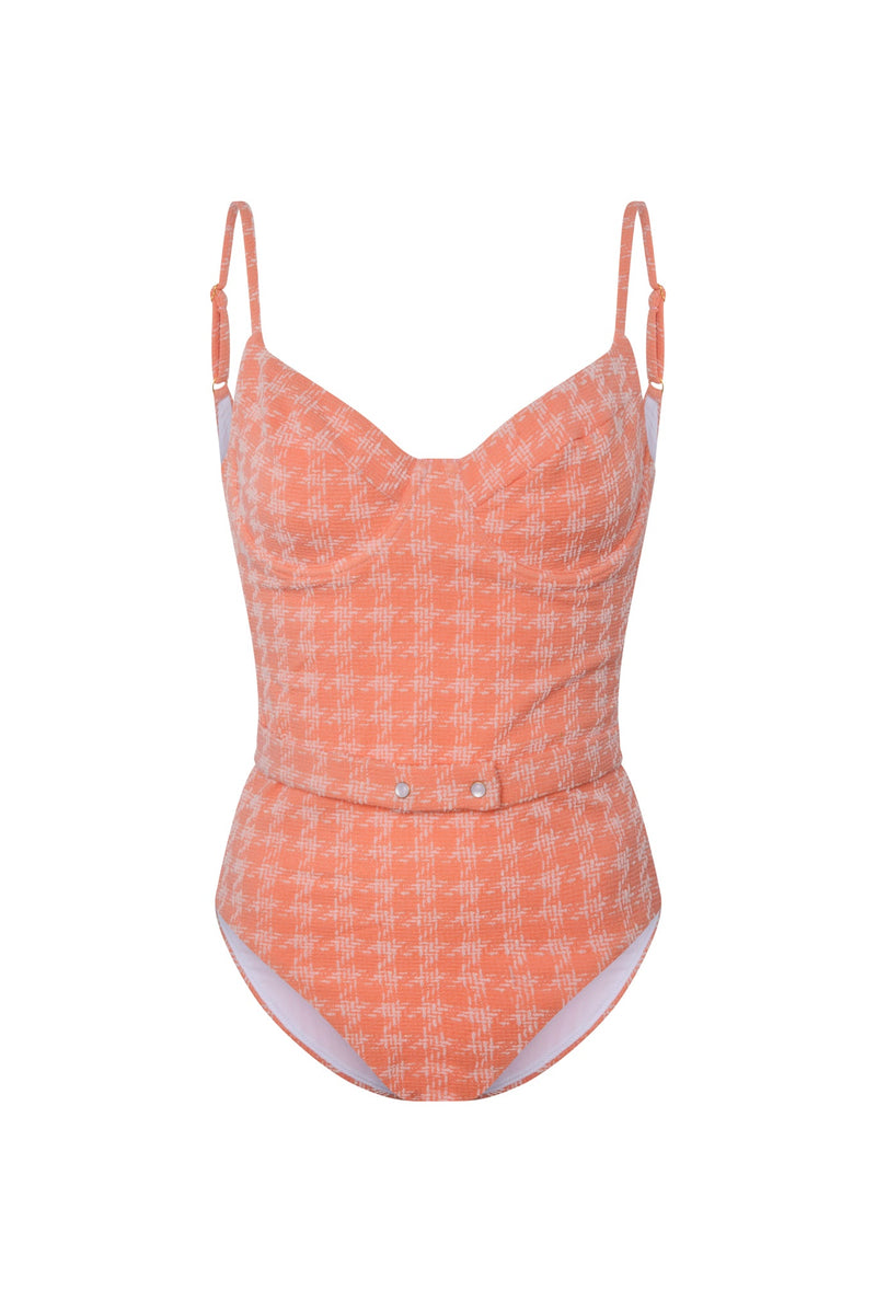 Maillot 1 Pièce Amour A La Plage - Orange