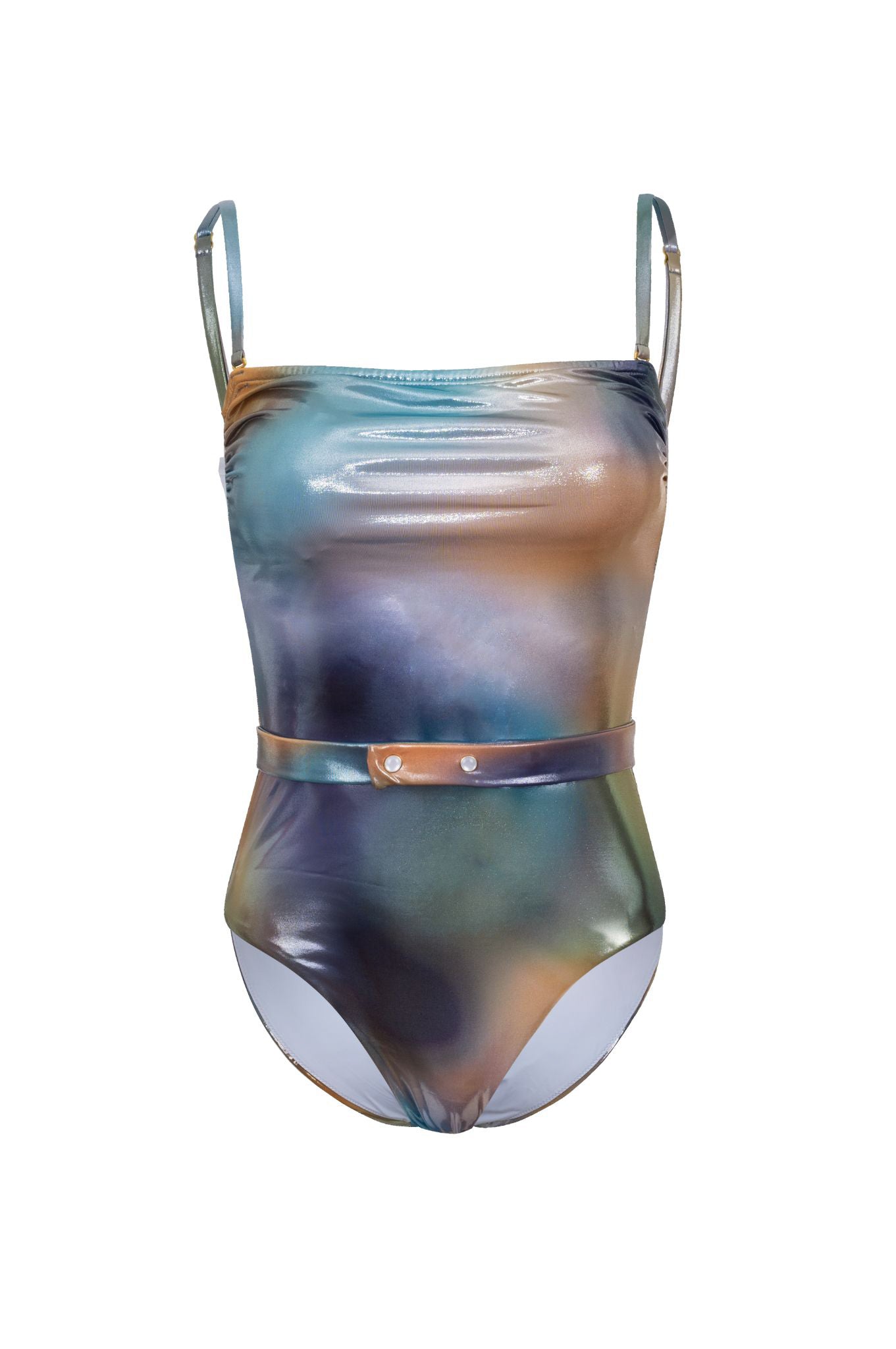 Blue Gradient Bandeau One-Piece