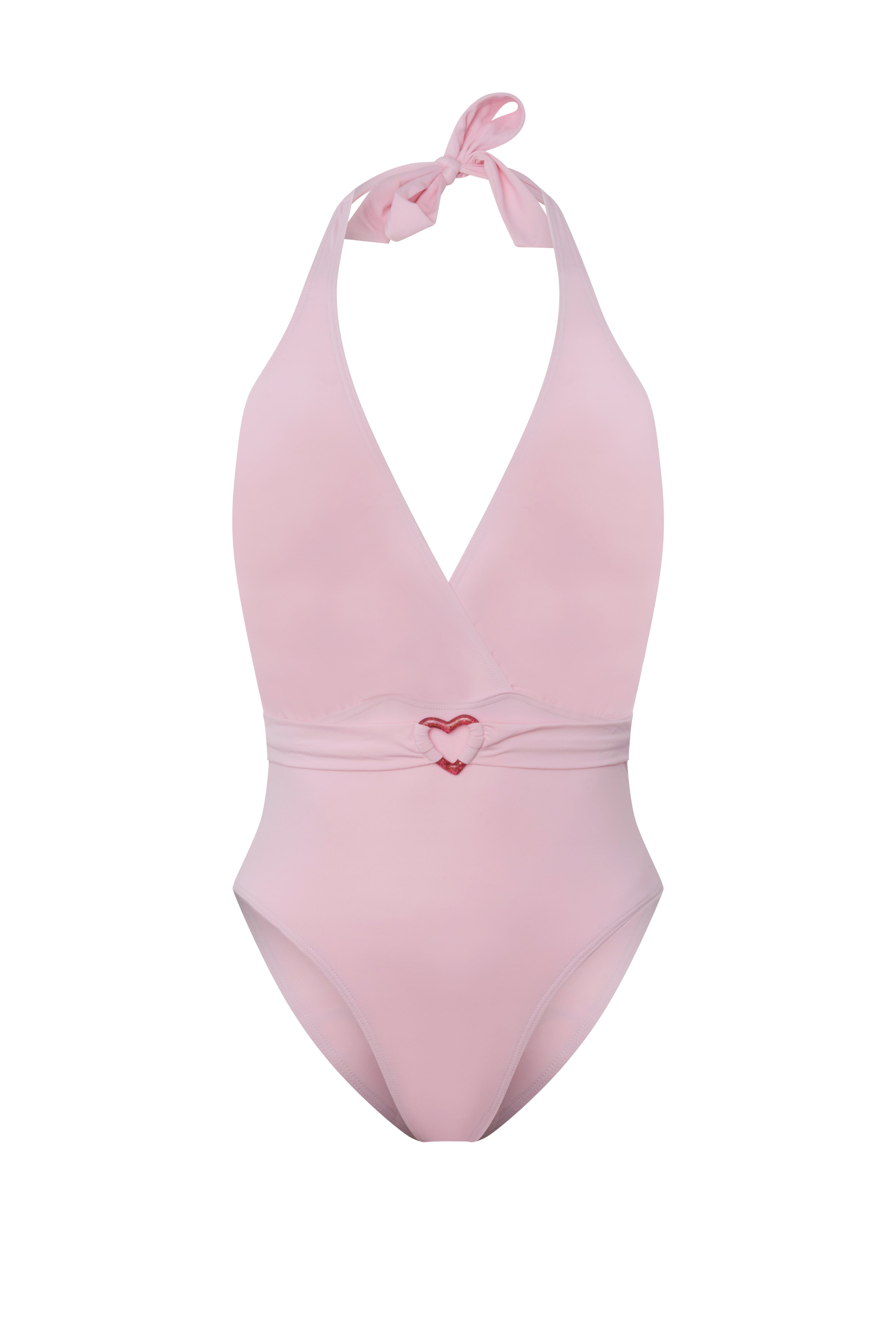 Beach Love 1 Piece Swimsuit - Pink