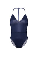Maillot 1 Pièce Amour A La Plage - Marine