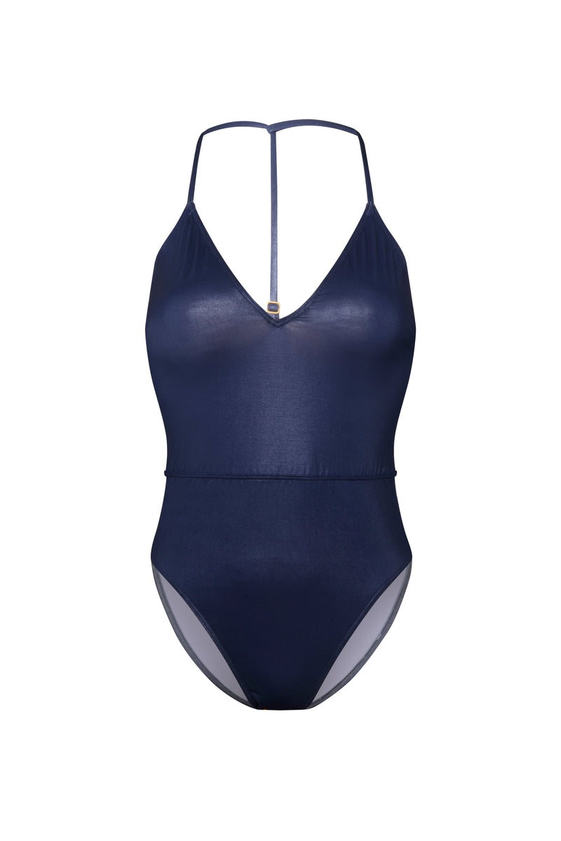 Maillot 1 Pièce Amour A La Plage - Marine
