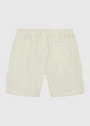 Shorts flameados lisos - Blanco roto
