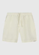 Shorts flameados lisos - Blanco roto