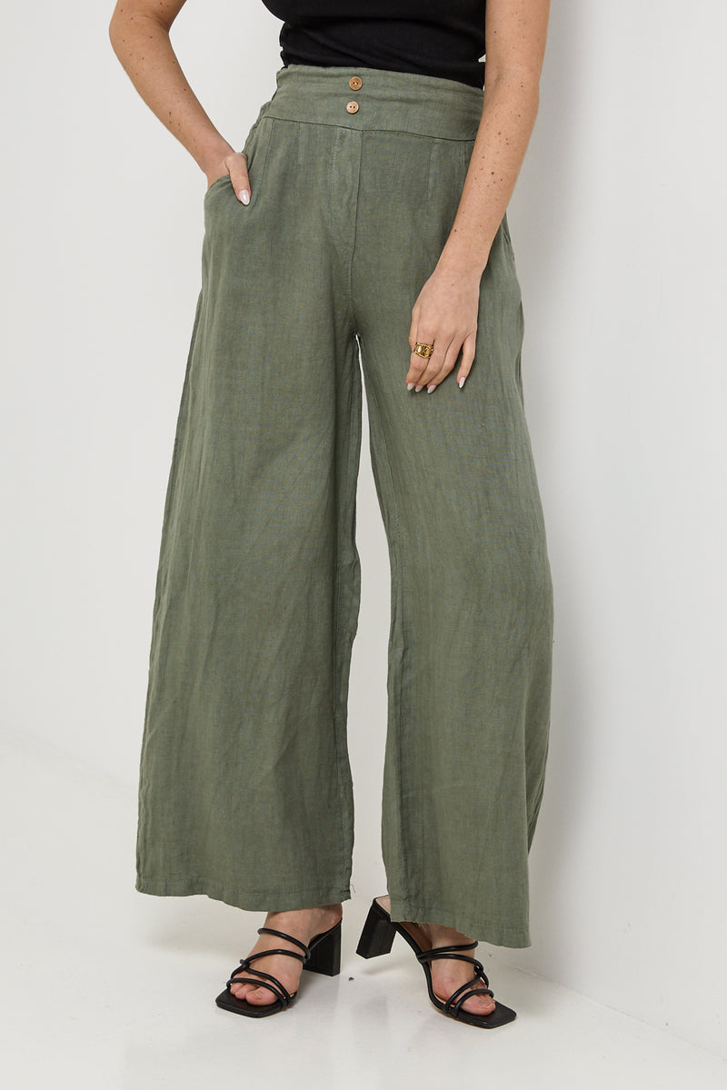 Pantalones - Caqui - Mujer