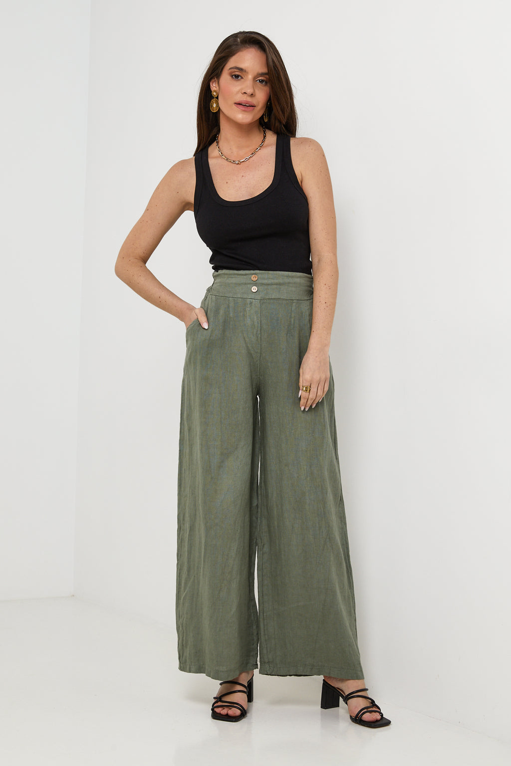 Pantalon - Kaki - Femme