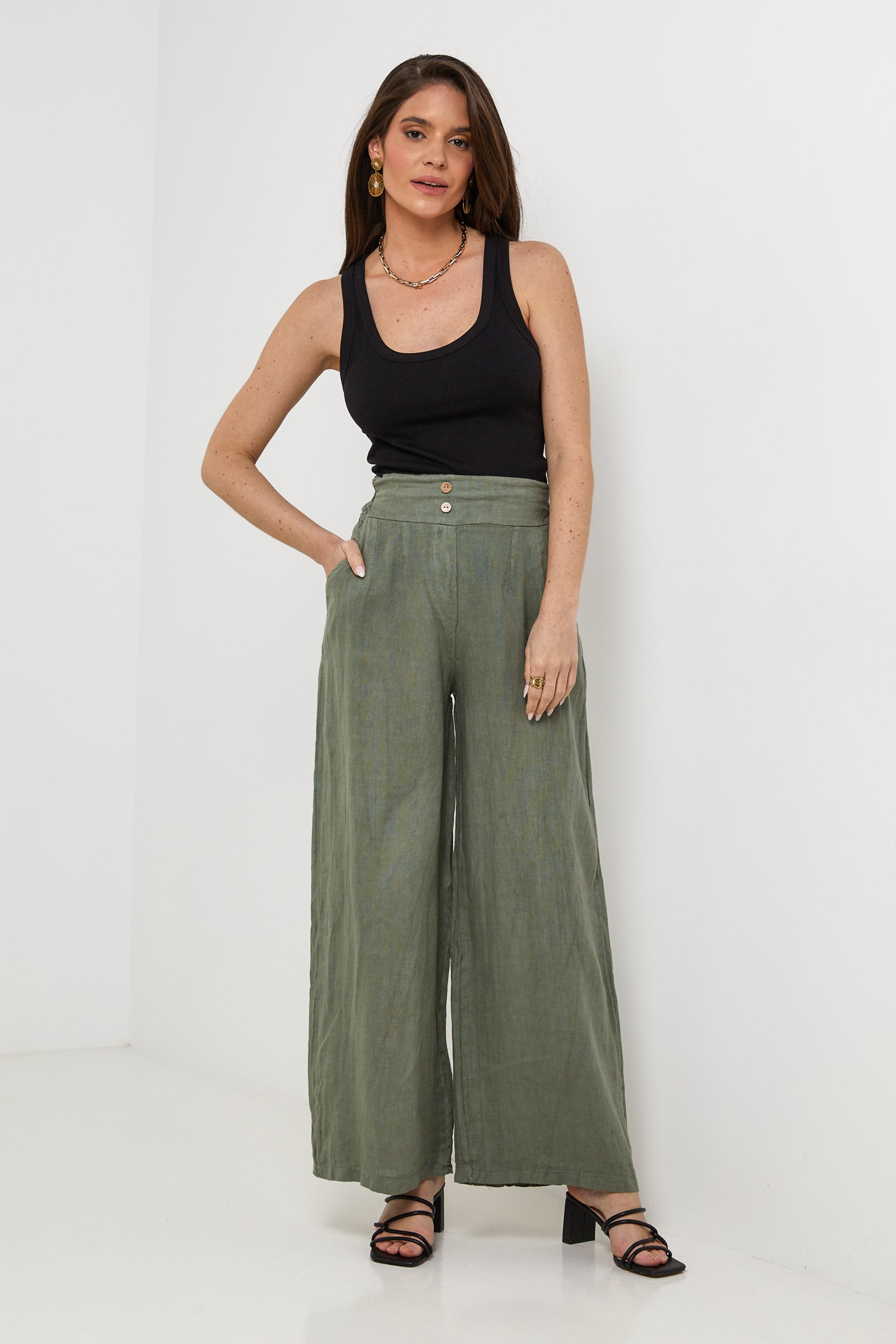 Pantalon - Kaki - Femme