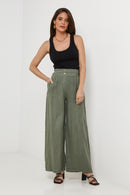 Pantalones - Caqui - Mujer