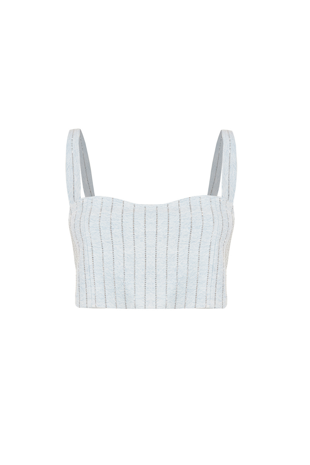Bra Top - Blue Rhinestones