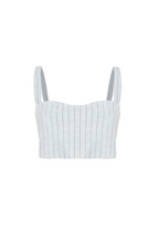 Bra Top - Blue Rhinestones