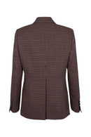 Veste - Carreaux Navy Et Brown - Femme