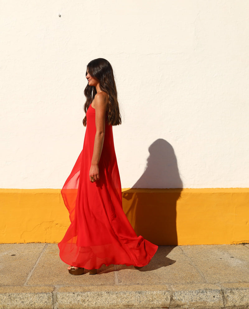 Robe Mrs. Rivera - Rouge