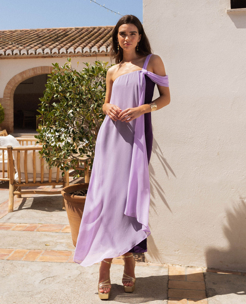Robe Almería - Violet Et Lilas
